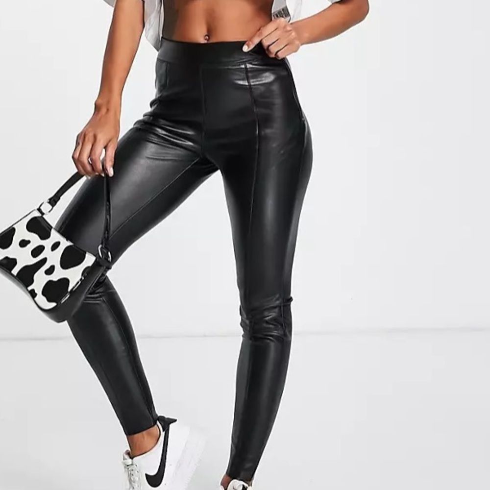 Top shop faux leather skinny pants
